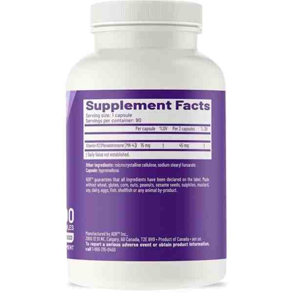 AOR Peak K2 – High Dose Menatetrenone (MK-4)