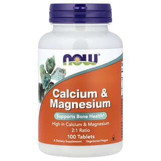 NOW Foods, Calcium & Magnesium, 100 Tablets