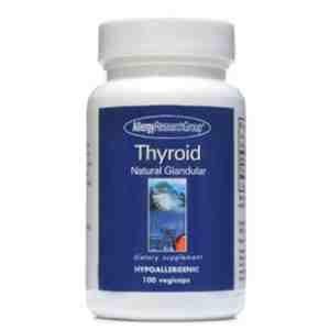Allergy Research Group Thyroid Natural Glandular – 100 Capsules