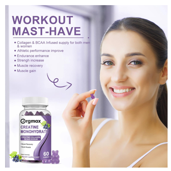 Orgmax Creatine Orgmax Creatine Monohydrate Grape Gummies Monohydrate Grape Gummies
