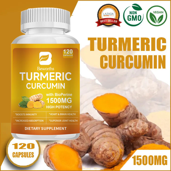 BEWORTHS Turmeric Curcuim 1500mg Capsules