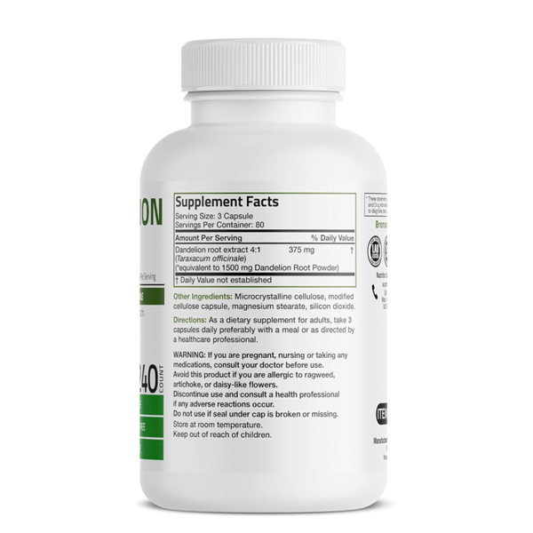 Bronson Dandelion Root Capsules