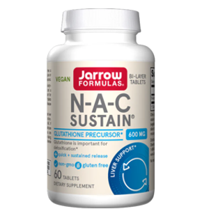 Jarrow Formulas Vegan N-a-c Sustain 600 Mg Capsules