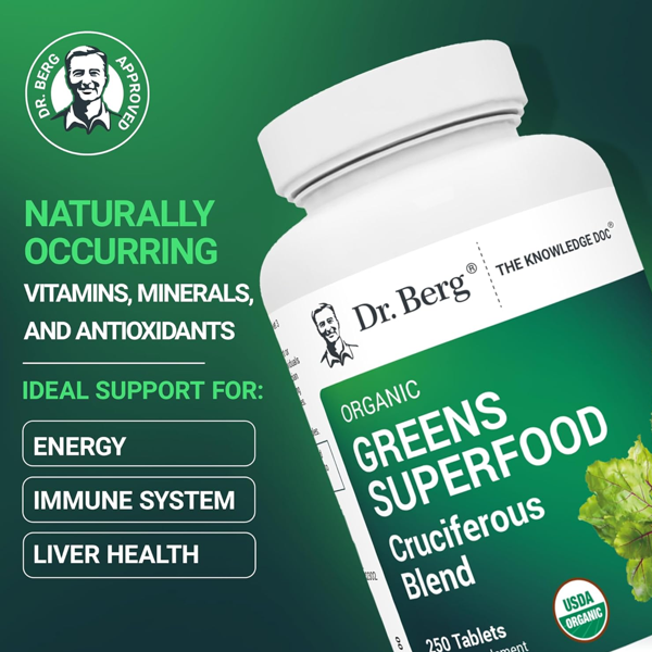 Dr. Berg Organic Greens Superfood Capsules
