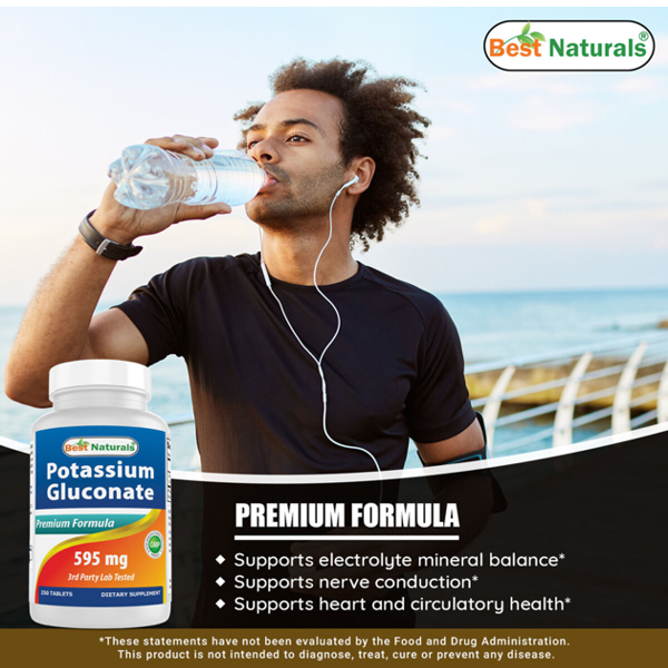 Best Naturals Potassium Gluconate 595 Mg Capsules