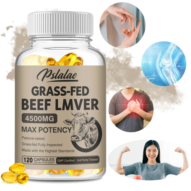Pslalae Grass Fed Beef Liver Capsules 4500mg