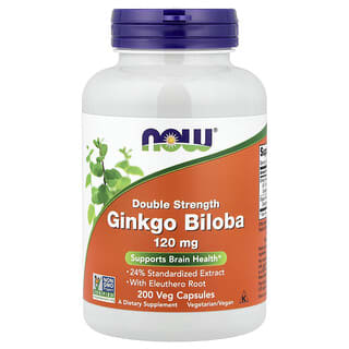 NOW Foods, Ginkgo Biloba, 200 Veg Capsules