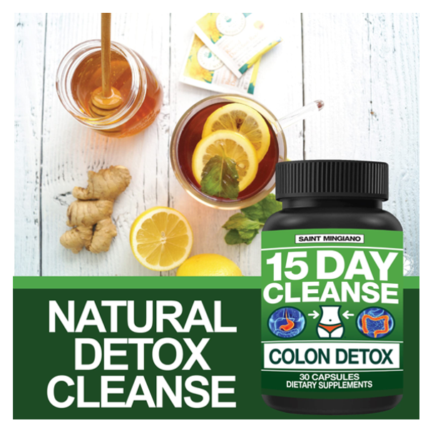 Saint Mingiano 15 Day Cleanse Colon Detox Capsules