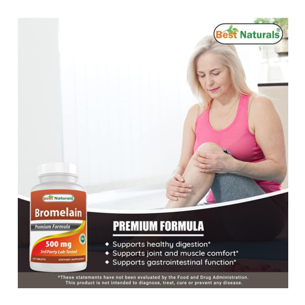 Best Naturals Bromelain 500 Mg Tablets