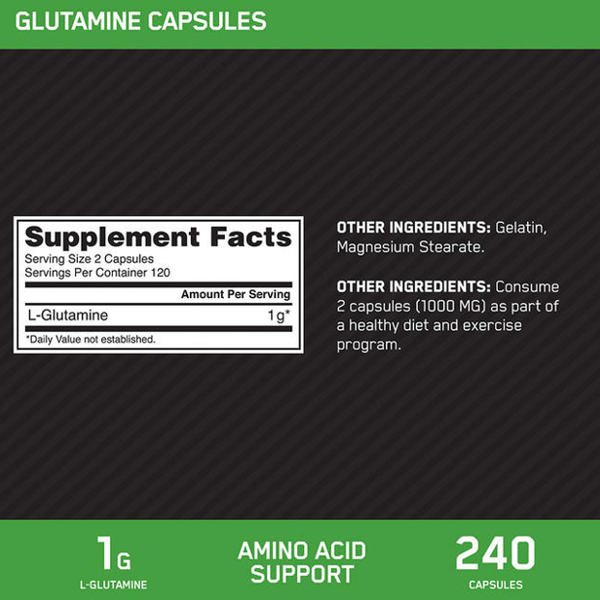 Optimum Nutrition L-Glutamine Capsules