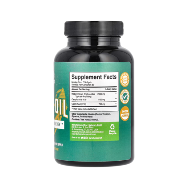 Nature's Craft Mct Oil Weight Management Supplement