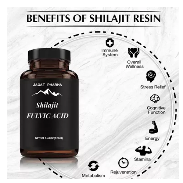 Jagat Pharma Shilajit Fulvic Acid Capsules