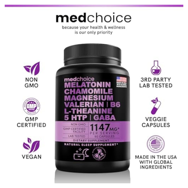 MedChoice Melatonin Chamomile Magnesium Capsules