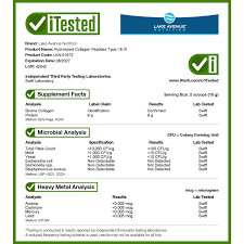 Lake Avenue Nutrition Collagen Type I&III Supplement