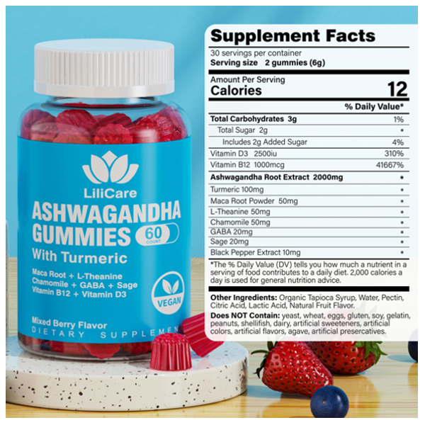 LiliCare Ashwagandha Gummies