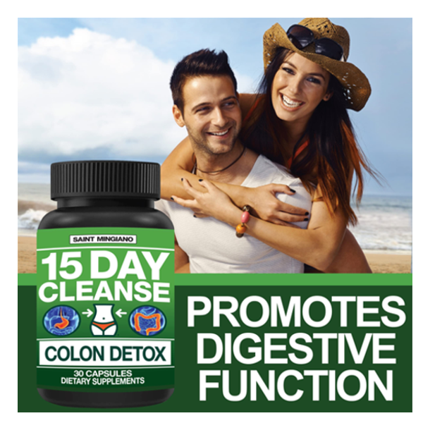 Saint Mingiano 15 Day Cleanse Colon Detox Capsules