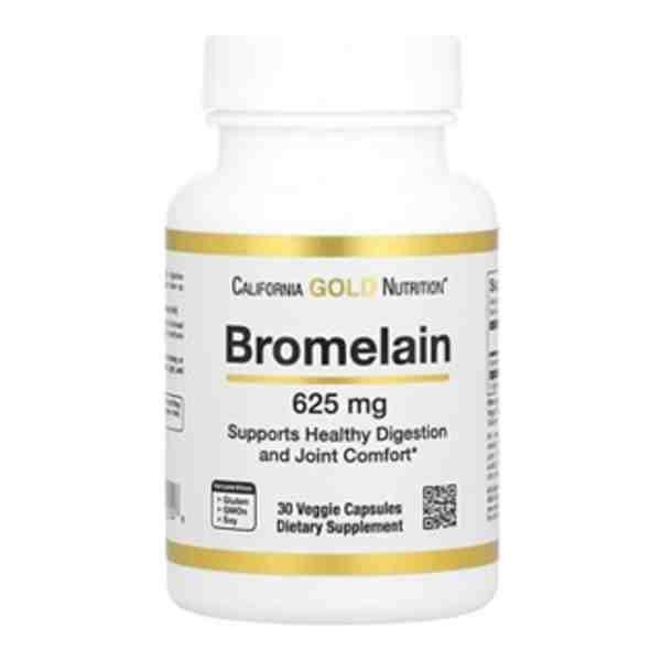 California Gold Nutrition Bromelain – 90 Capsules