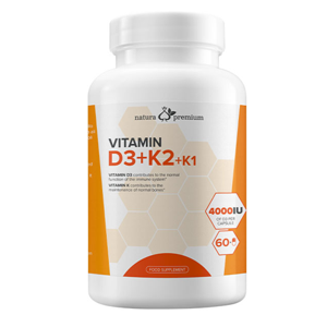 Natura Premium Vitamin D3+k2+k1 4000iu capsules