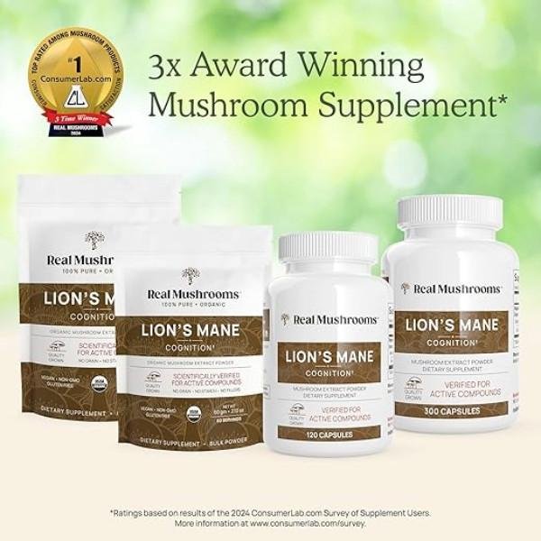 Real Mushrooms Lion Mane Supplement
