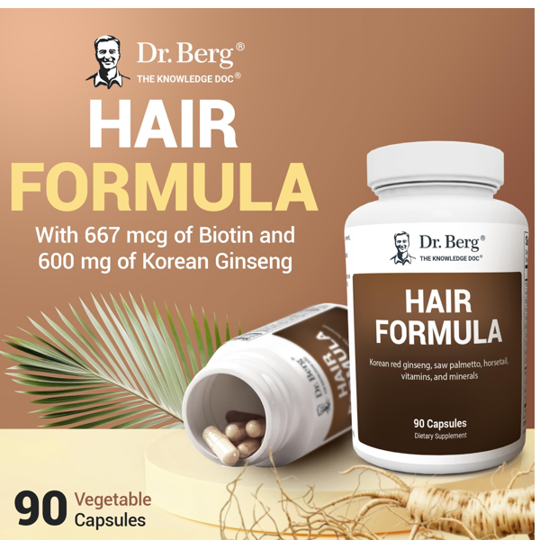 Dr. Berg Hair Formula Saw Palmetto Capsules