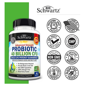 Bio Schwartz Advanced Strength Probiotic Capsules