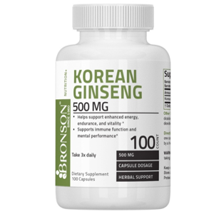 Bronson Korean Ginseng 500mg Capsules