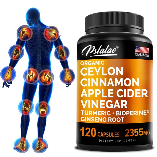 Pslalae Ceylon Cinnamon Apple Cider Vinegar Capsules