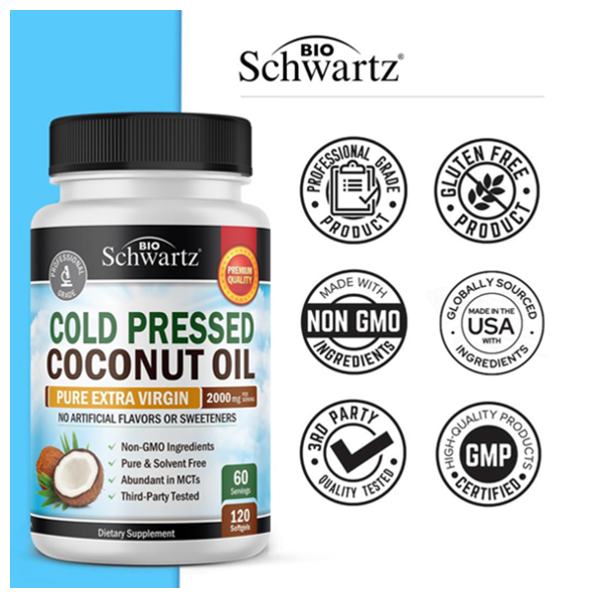 Bio Schwartz Cold Pressed Coconut Oil Supplement