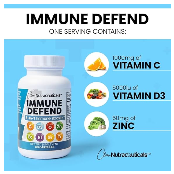 Clean Nutraceuticals Immune Defend Capsules