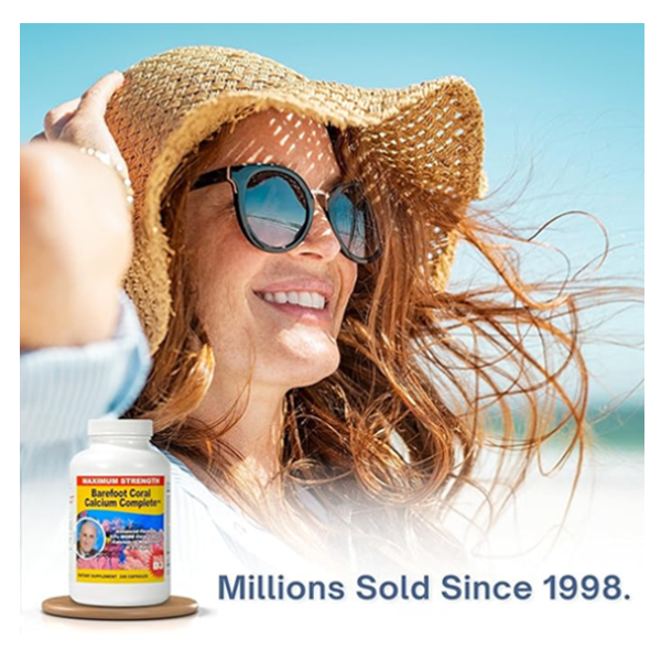 Maximum Strength Barefoot Coral Calcium Complete Capsules