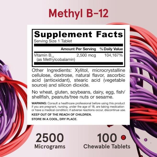Jarrow Formula Methyl B-12 & Folate Supplement