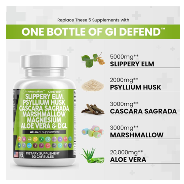 Clean Nutraceuticals Slippery Elm Capsules