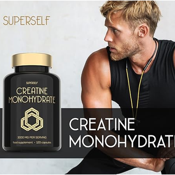 Superself Creatine Monohydrate Capsules 3000mg