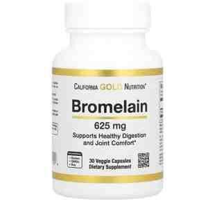 California Gold Nutrition Bromelain – 90 Capsules
