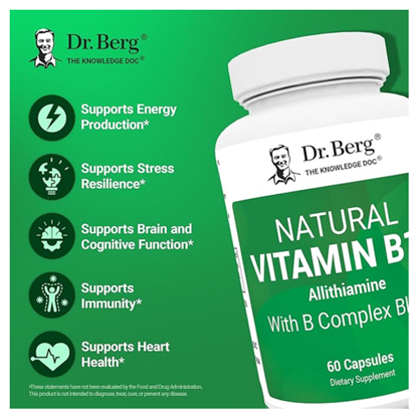 Dr. Berg Natural Vitamin B1+ Capsules