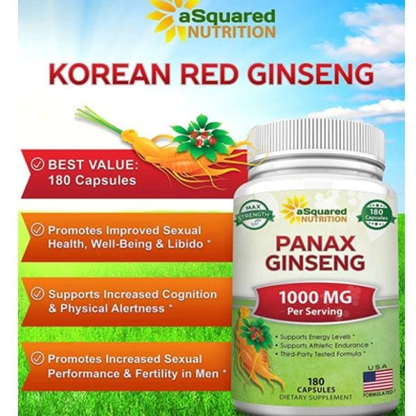Asquared Nutrition Panax Ginseng 1000mg