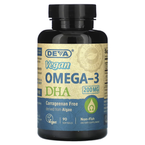 Deva Vegan Omega-3 DHA 200 mg Capsules