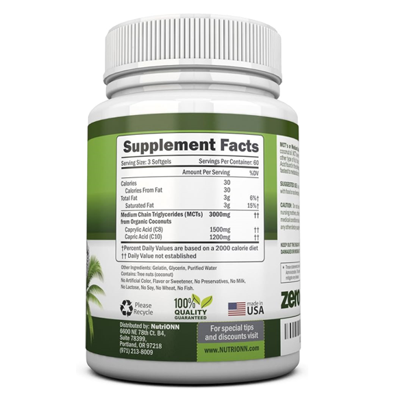 Nutrionn Coconut Oil Capsules