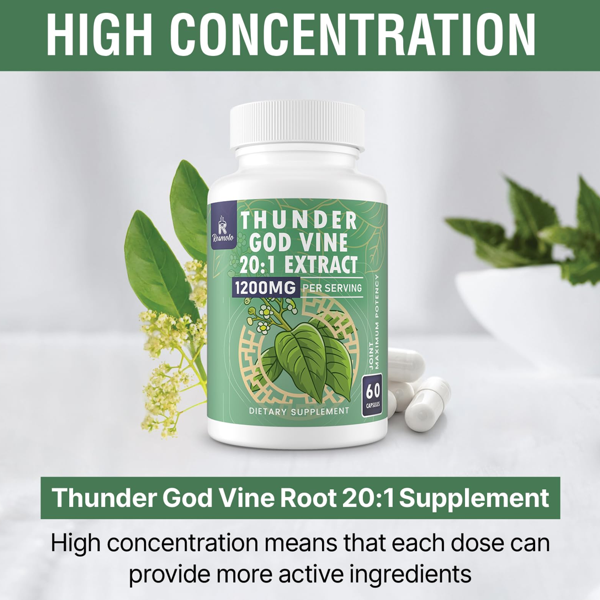 Rosmolo Thunder God Vine 20:1 Extract 1200mg