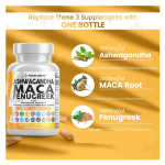 Clean Nutraceuticals Ashwagandha Maca Fenugreek