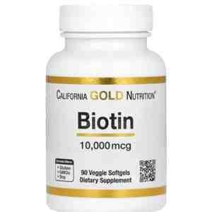 California Gold Nutrition Biotin 10,000 mcg –90 Softgels