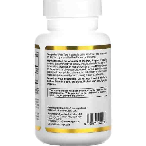 California Gold Nutrition Rhodiola Extract 500 mg