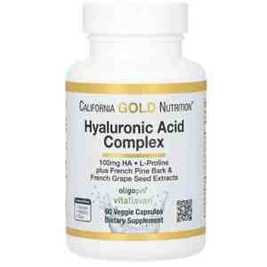 California Gold Nutrition – Hyaluronic Acid Complex 100 mg | 60 Capsules