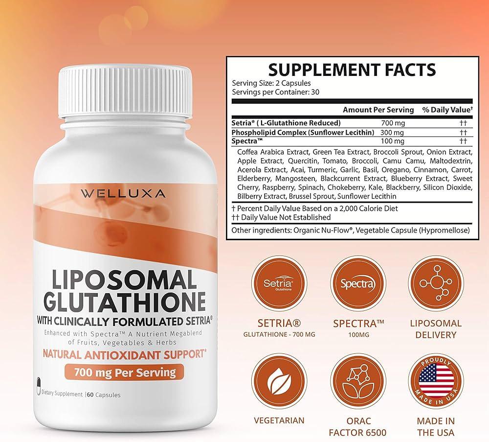 Liposomal Glutathione 700mg Capsules