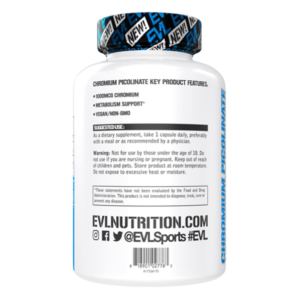 Evl Chromium Picolinate 1000 Mcg Capsules