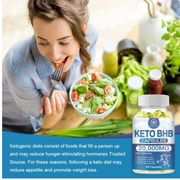 Hemp For U Bhb Keto 20000mg Capsules