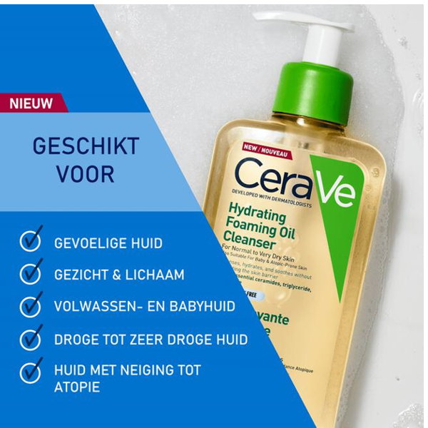 Cerave Hydrating Foaming Oil Cleanser