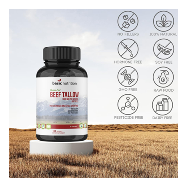 Basic Nutrition Grass-fed Beef Tallow Supplement
