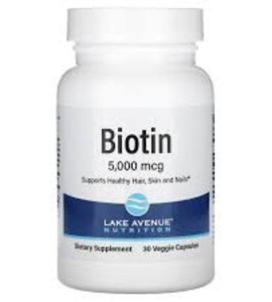 Lake Avenue Nutrition Biotin 5000 Mcg Supplement