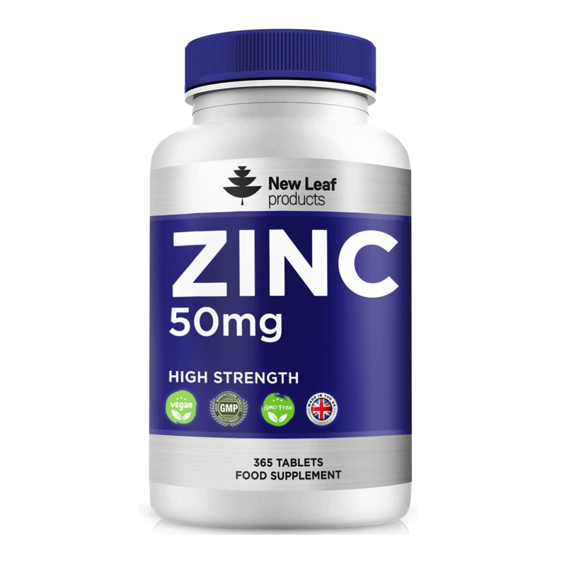 New Leaf Zinc 50mg High Strength Capsules